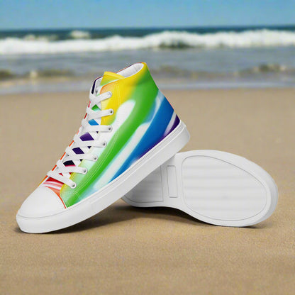 Multicolor Women’s high top canvas shoes