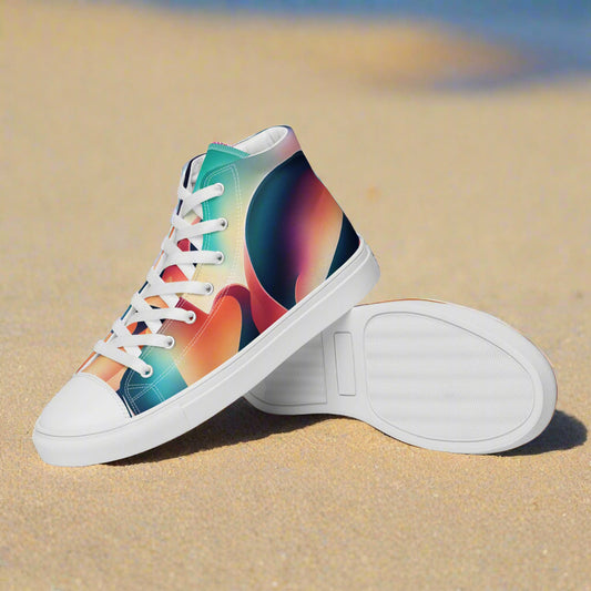 LOVE Women’s high top canvas shoes