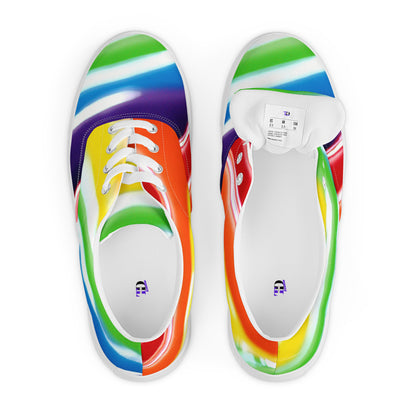 Multicolor Women’s lace-up canvas shoes
