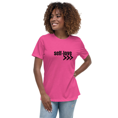 Self-Love Women's Relaxed T-Shirt Front and Back Design
