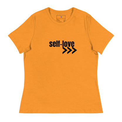Self-Love Women's Relaxed T-Shirt Front and Back Design