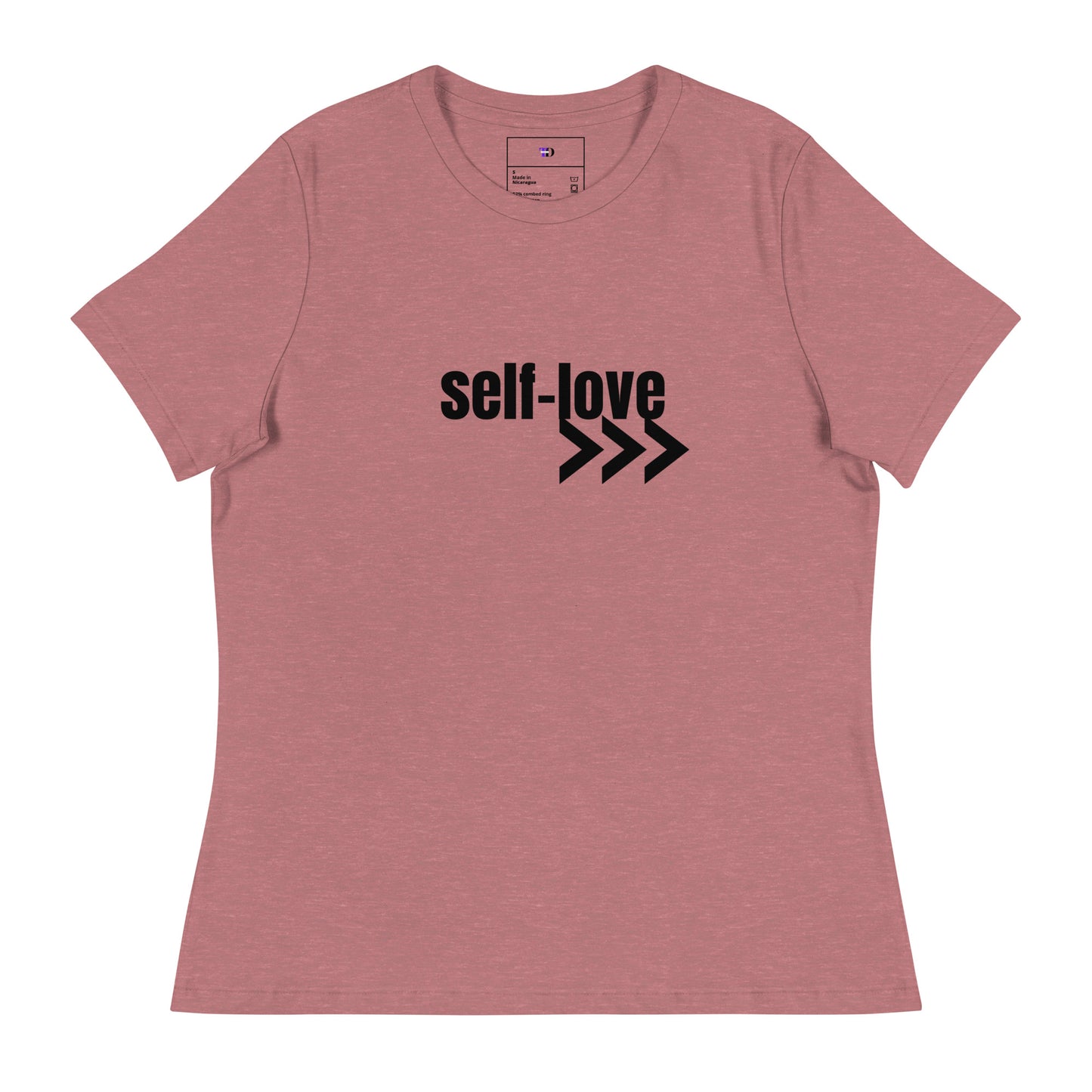 Self-Love Women's Relaxed T-Shirt Front and Back Design