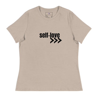 Self-Love Women's Relaxed T-Shirt Front and Back Design