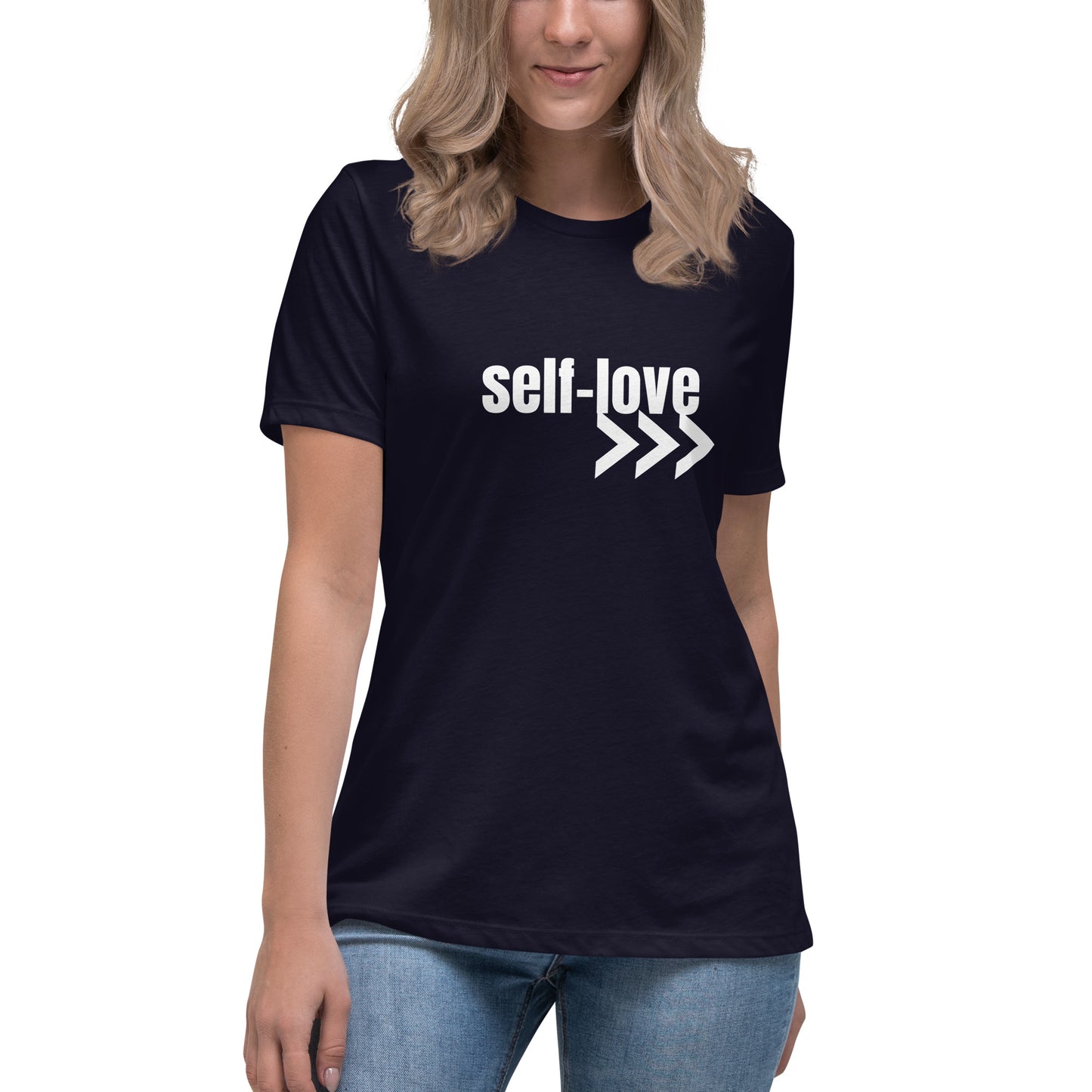 Self-Love Women's Relaxed T-Shirt Front and Back Design (3 Colors)