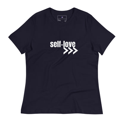 Self-Love Women's Relaxed T-Shirt Front and Back Design (3 Colors)